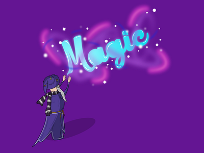 Magic adobe best design dribbble graphic illustration illustrator lettering magic shot vector wizard