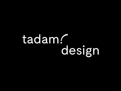 Tadam! black doughnuts jewellery lithuania logo logotype tadam type typography white