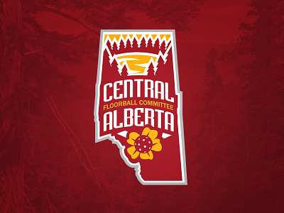 Central Alberta Floorball Committee alberta branding central committee floorball logo sport