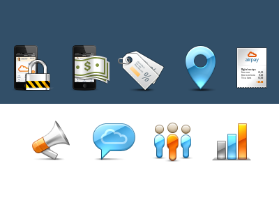 AirPay website icons icon money payments