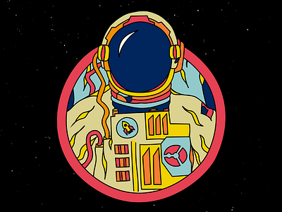 Astronaut Patch astronaut beer moon patch shuttle space