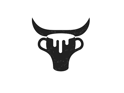 Cow milk icon bull cow cup drink drop head icon logo milk pet symbol