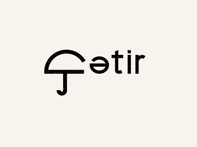 Cetir logo branding lettering line logo logotype symbol umbrella