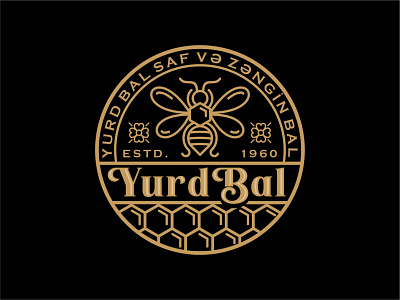 Yurd Bal animals bee bee logo beer branding beer label design honey illustration logo symbol