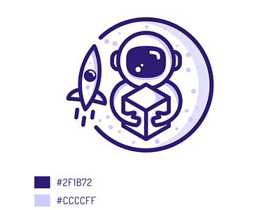 Cosmonaut Deliver logo by me. branding delivery delivery app design fly logo logos rocket symbol