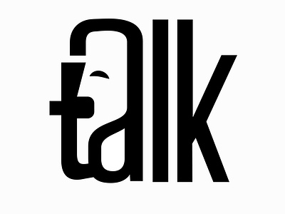 Talk logotype branding chat cry design icon lettering logo logotype man speak symbol talk talk logo