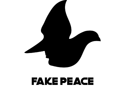 Fake Peace poster design bird design dove freedom freedomukraine nowar peace poster stopwar symbol