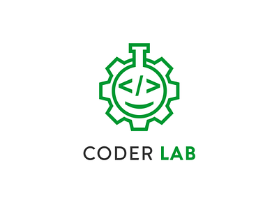 Coder Lab gear html lab logo robot