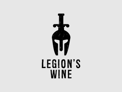 Legion's Wine bottle helmet legions sword wine