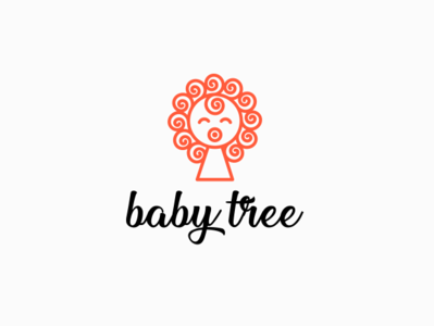 Baby Tree baby branding child cute kids logo mom sweet tree