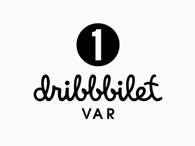 Dribbbilet Var dribbble logo symbol ticket