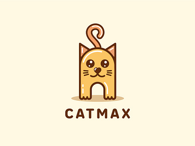 CatMax logo animals cartoon cat cute logo pet shop veterinary zoo