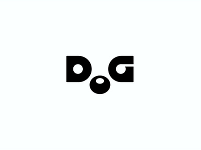 DoG logo animals dog lettering logo negative space pet zoo