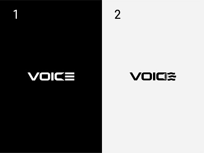 Voice branding design lettering logo voice