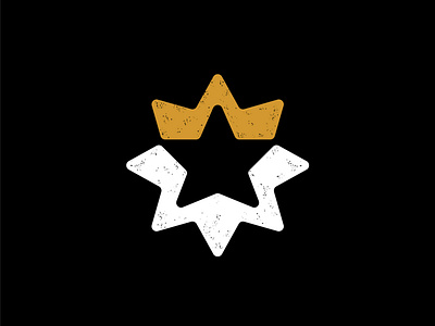 Star king crown elite golden king logo royal star startup symbol