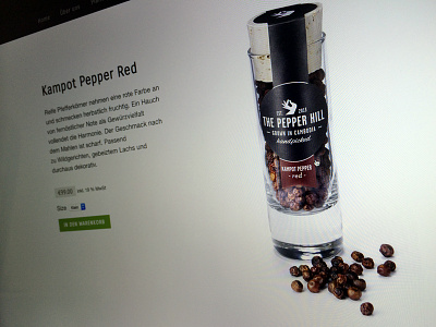 Project: Pepper Hill - Product Closeup pepper shop simple