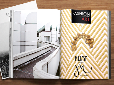 Klimt by Jessica May ad apparel art branding fabric fashion klimt logo magazine