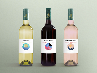 Château du Morris bottle branding graphic design label packaging see through spirits sticker vino wine wrap