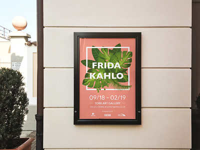 Frida Kahlo Exhibition Outdoor Poster