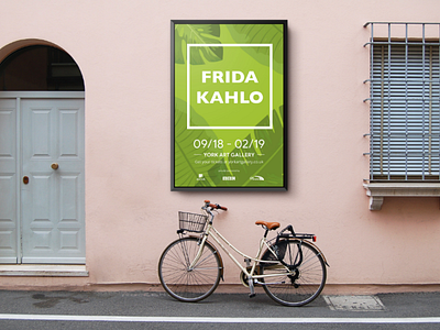 Frida Kahlo Exhibition Outdoor Poster 2 art artist design exhibition frida kahlo museum outdoor outdoors poster