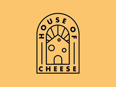 House Of Cheese cheese cheeseburger cheesecake food hipster house house icon house logo kiosk logo restaurant van
