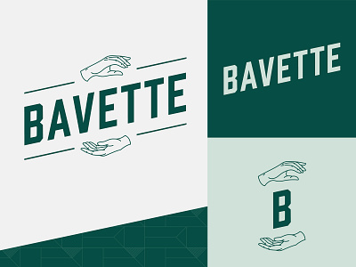 Bavette logo concept bavette branding butcher logo restaurant