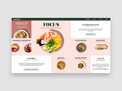 Racines Food brand branding food identity logo ui ux website