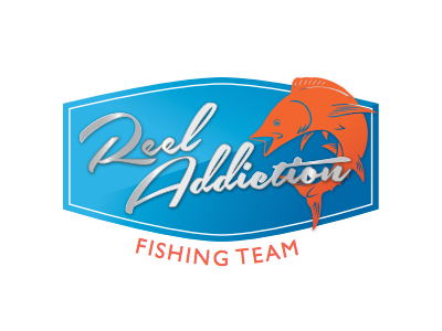 Reel Addiction Fishing Team Logo Option by Chrissy Sedgley on Dribbble