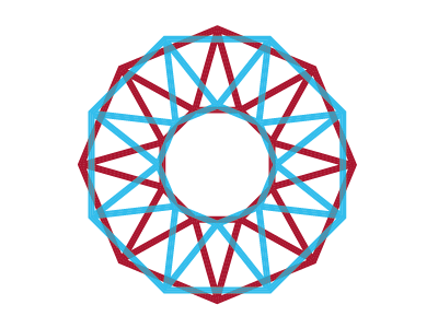 Octagon Logo Concept fractal logo octagon