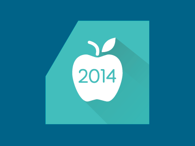 School Board Campaign Logo apple flat icon logo school