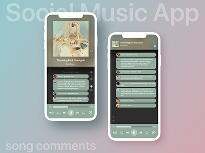 UI exercise: social music app 2 - comments display