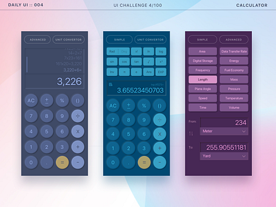 Online Calculator designs, themes, templates and downloadable graphic  elements on Dribbble