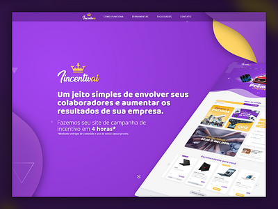 Incentivai design purple site website