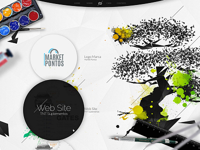 Site Tools agency design parallax portfolio site tree