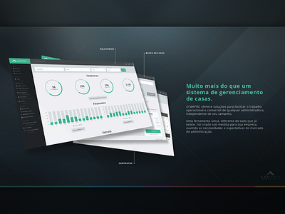 Presentation of the Administrative Mapro Slide 2 animation dashboard presentation slide