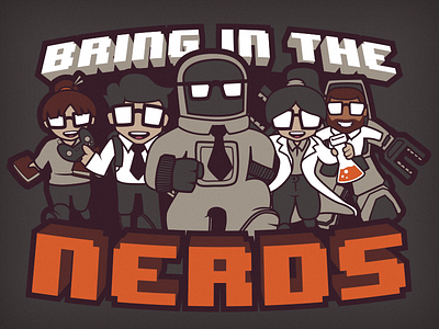 Bring In The Nerds! astronaut cartoon geek illustration nerds power reddit wtp