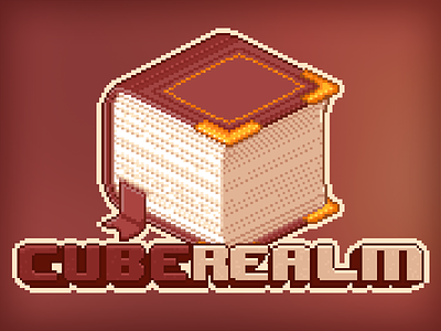 CubeRealm: Minecraft Server blocks book cube cuberealm minecraft pixel art