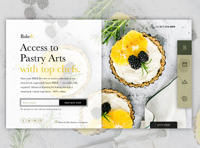 BakeIt - LandingPage challenge design landingpage ui uichallenge ux website