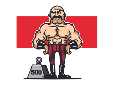 weight lifter design illustration vector