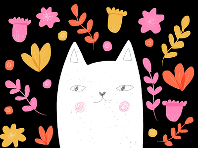 The Cat color digital digital art illustration ilustración ipad