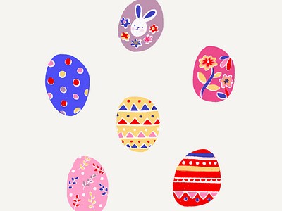 Easter eggs color digital digital art easter easter eggs illustration