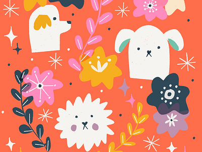 🐶 color digital arr floral flower illustration pattern