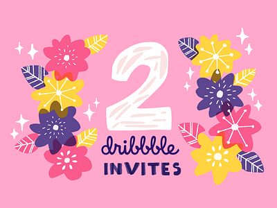 Invitations design dribbble giveaway invitations invite shot two