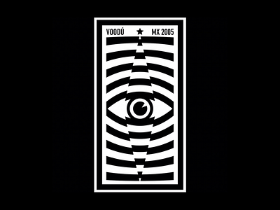 The Hypno Eye 2005 blackandwhite debut design eye illustration logo mexico vector voodumx