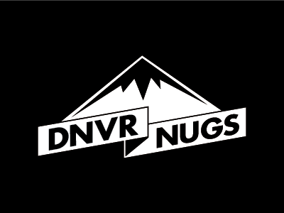 Denver Nugs Logo design logo mountain type