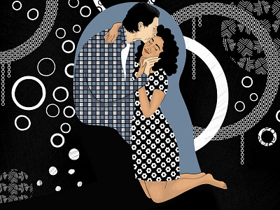 Paterson, the Kiss illustration kiss klimt movie paterson patterns