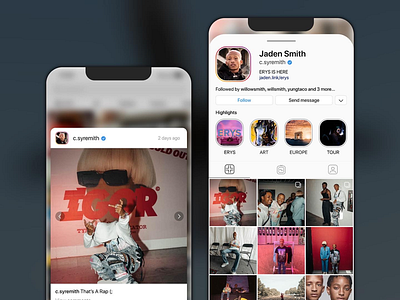 Instagram profile redesign redesign ui ux