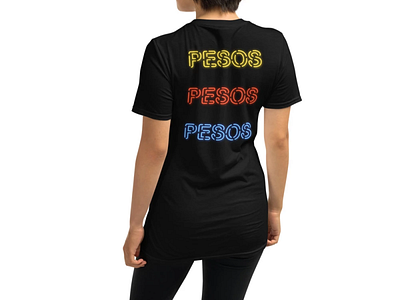 Pesos Neon T-Shirt Design clothing clothing brand illustrator neon neon colors neon sign t shirt