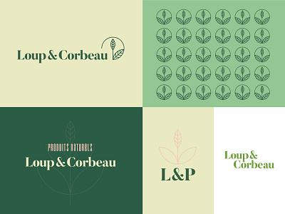 Loup & Corbeau - #2 branding logo organic typography