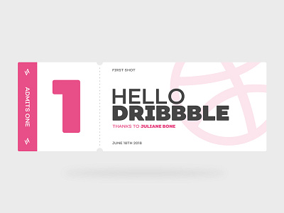 Hello! first shot hello dribbble